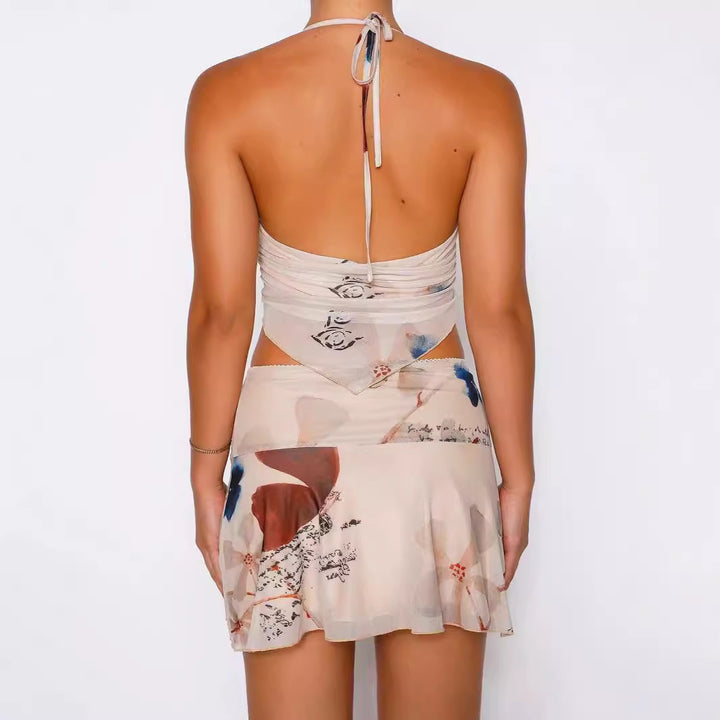 Dame sommerkjole med floralt design Skovae