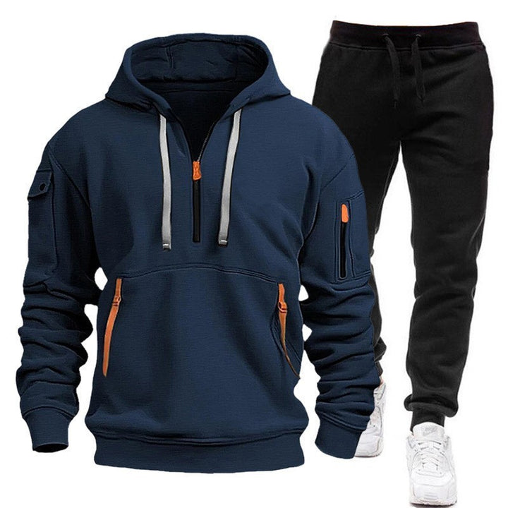 Kvinders funktionelle hætte sweatshirt med praktiske lynlåslommer Skovae