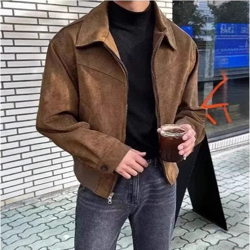 Herre afslappet oversized jakke i vintage-stil Stilla