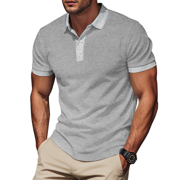 Herrer Poloshirt med moderne struktureret design Stilla