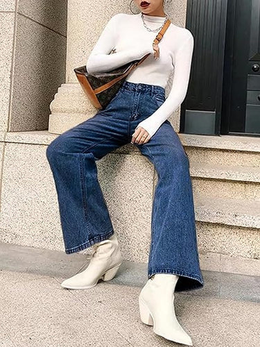 Dame Bred Jeans Stilla