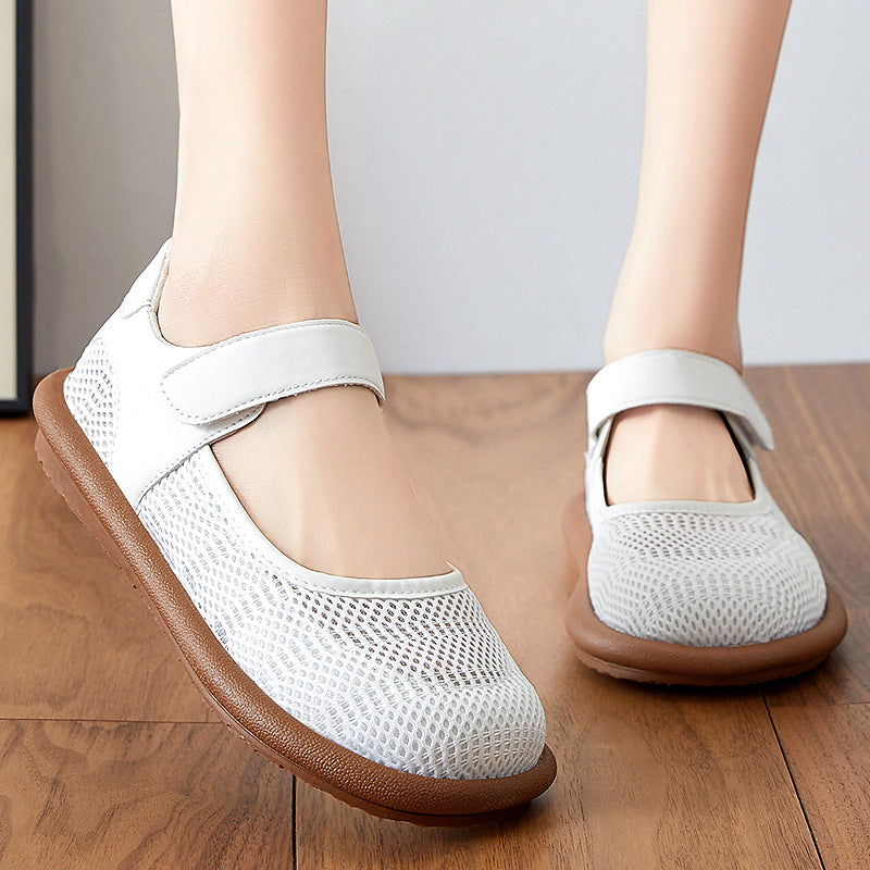 Dame Komfortable og åndbare Slip-On Ballerinaer med justerbar rem Stilla