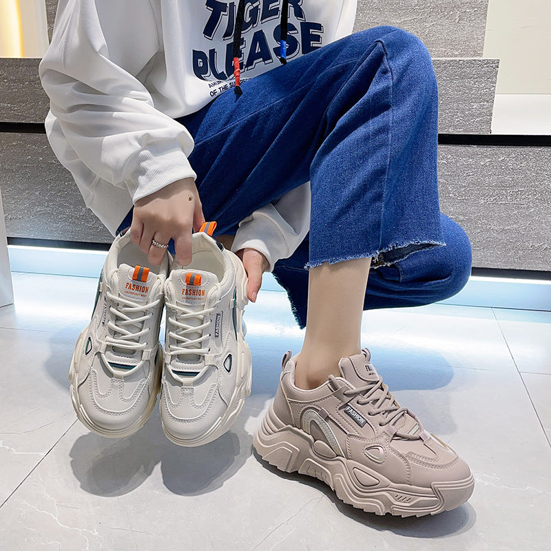 Dame Chunky Fashion Sneakers med innovativ dæmpning og farverige accenter Stilla