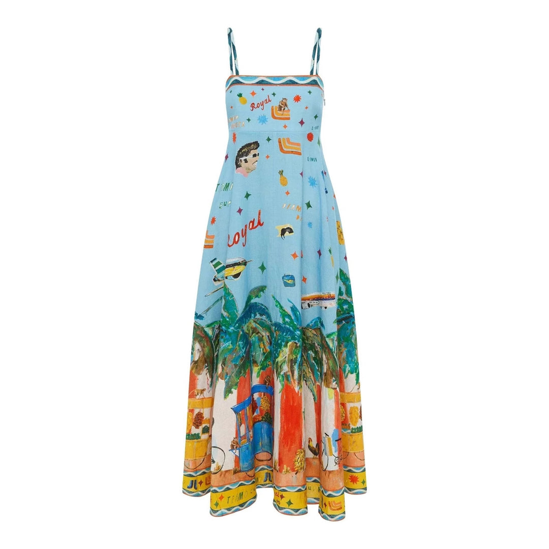 Kvinder Boho-inspireret Sommer Maxi Kjole Stilla