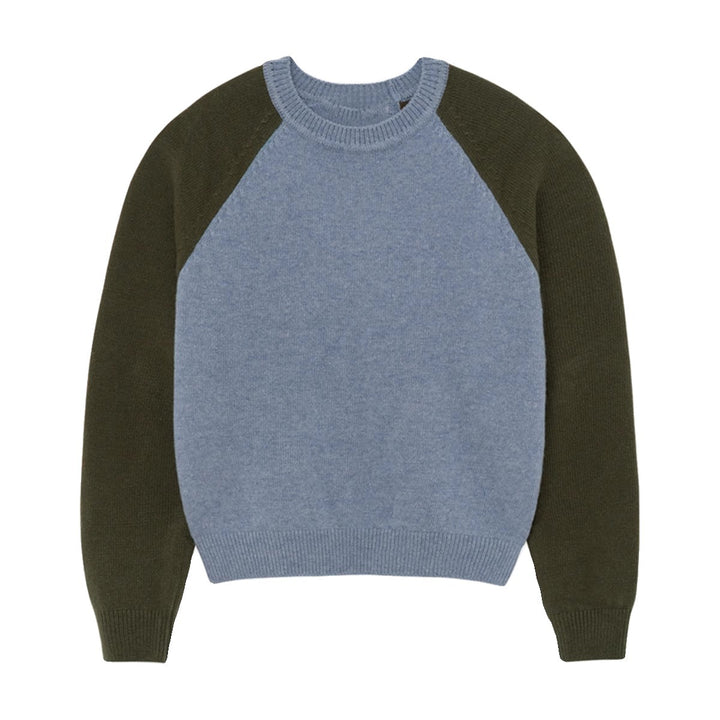 Dame sporty strikket sweater med raglanærmer Stilla
