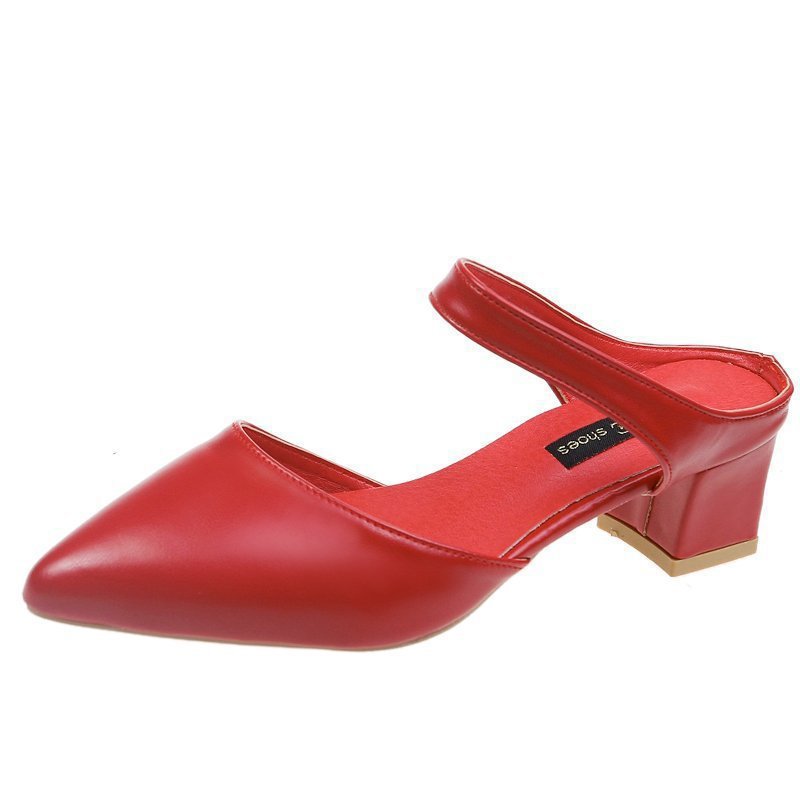 Dame Slingback Pumps med moderne blokhæl og elegant spids form Stilla