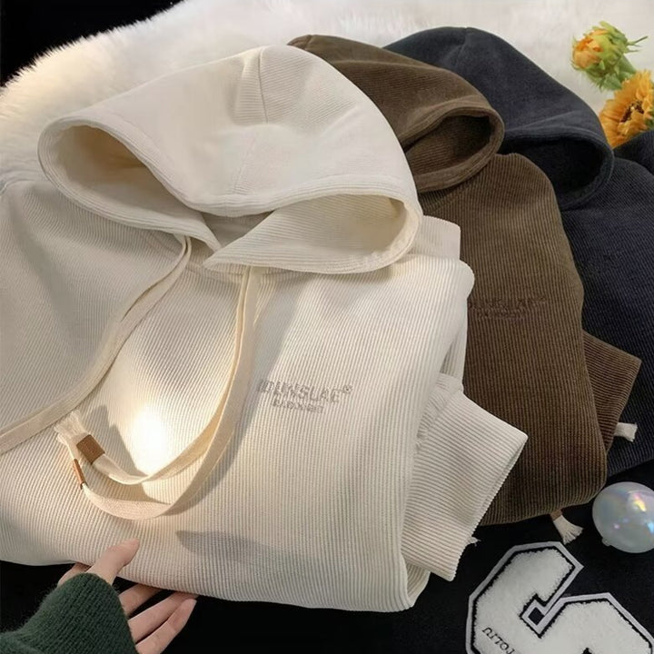 Herrer hættebluse med klassisk snit og afslappet design Stilla