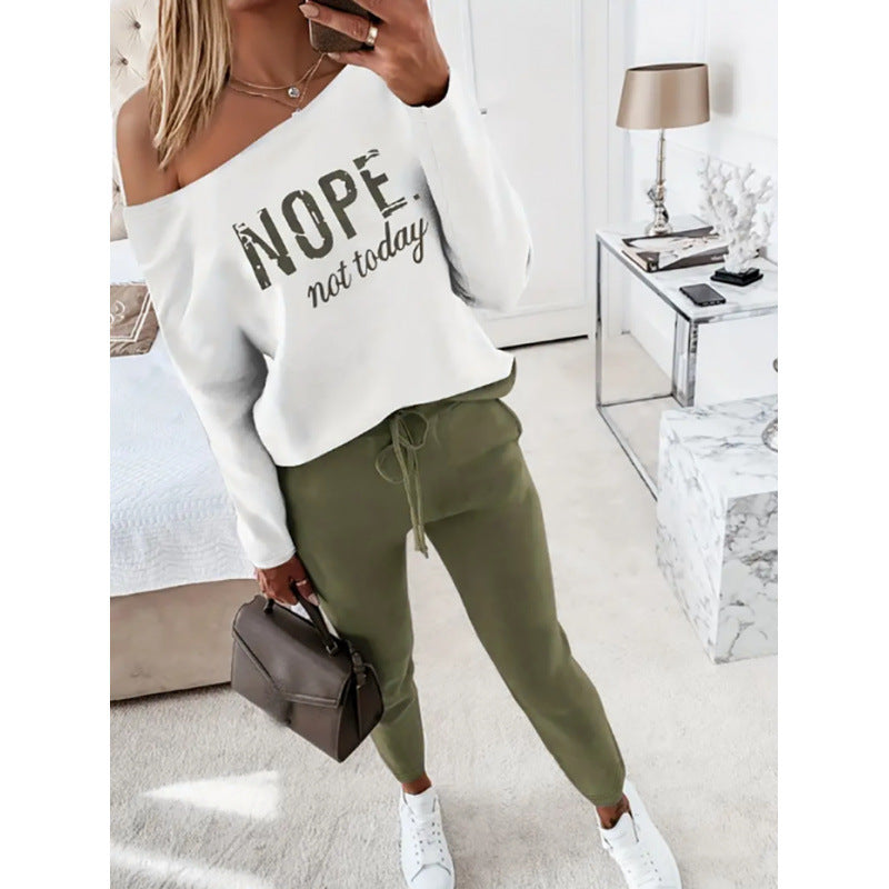Femme Grafik Loungewear Sæt Stilla