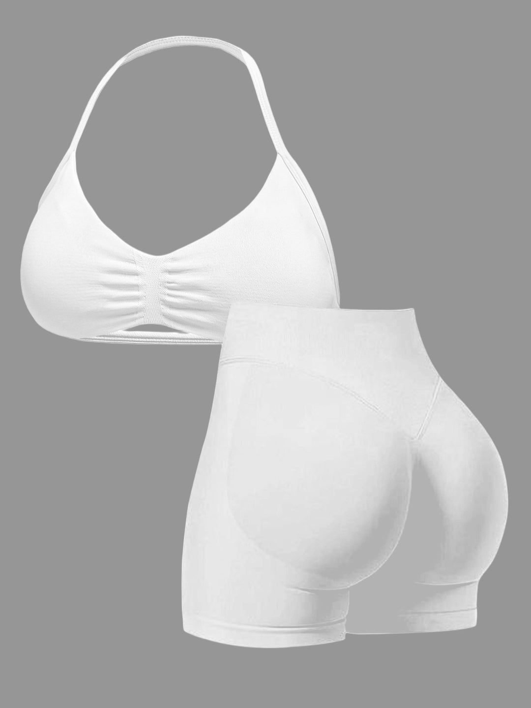 Dame Sporty Bikini med polstret top og høj talje Skovae
