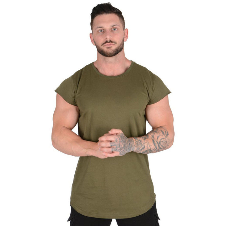 Herrer Stilfuld Oversized T-Shirt med afrundet kant og korte ærmer Stilla
