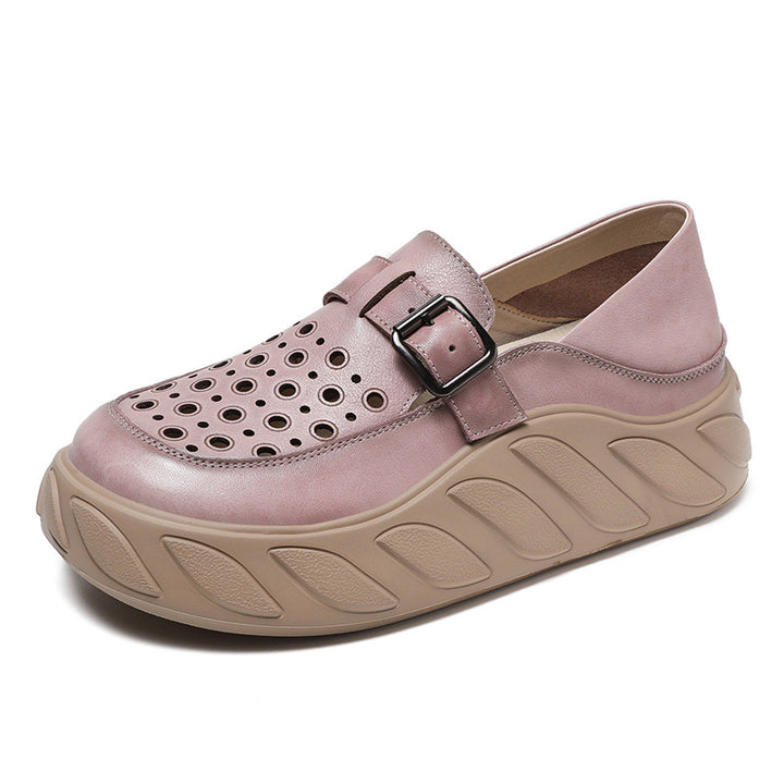 Dame Casual Slipper Loafers med åndbart perforeret design Stilla