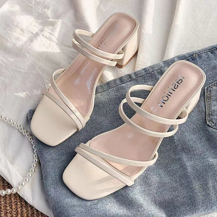 Dame Elegante Sandaler med moderigtigt sløjfedesign og komfortabel blokhøjde Stilla