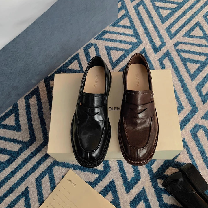 Herrer Fritid Læder Slip-ons Stilla