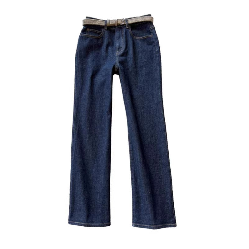 Damer højhals brede jeans Stilla