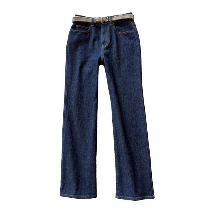 Damer højhals brede jeans Stilla