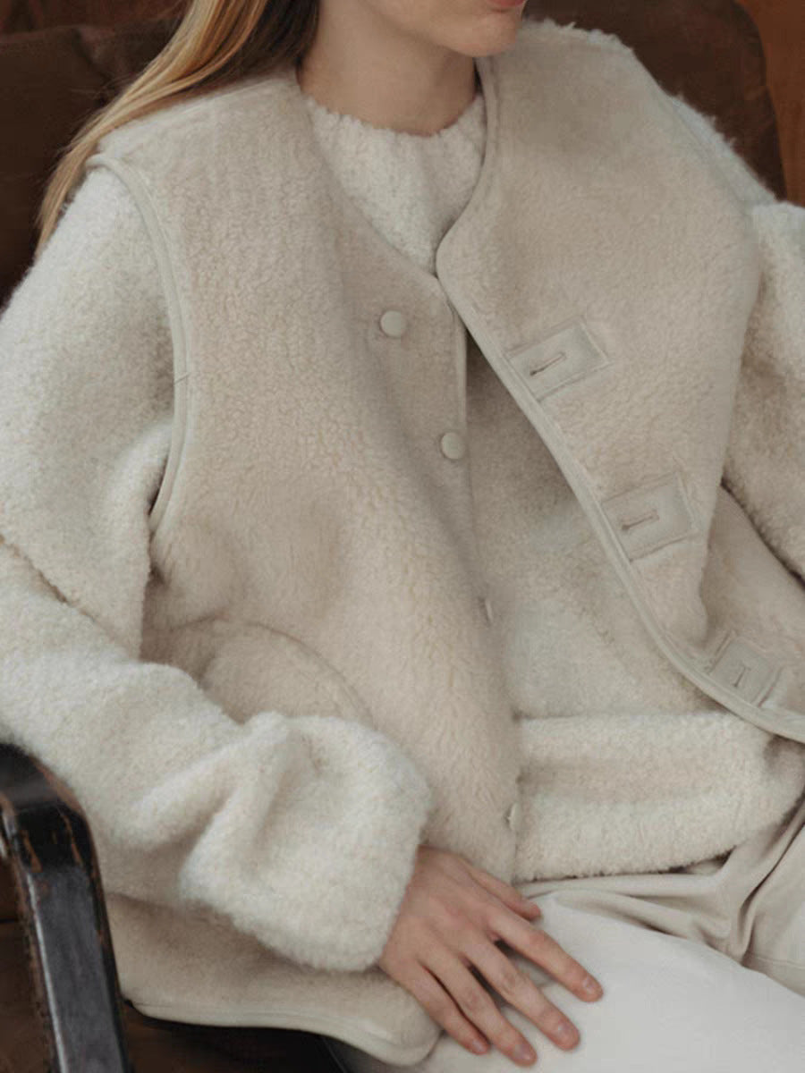 Damer reversibel frakke lavet af høj kvalitet faux fur Stilla