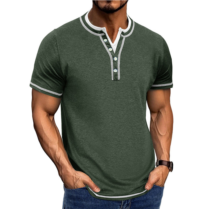 Herrer Poloshirt med knaplukning Stilla