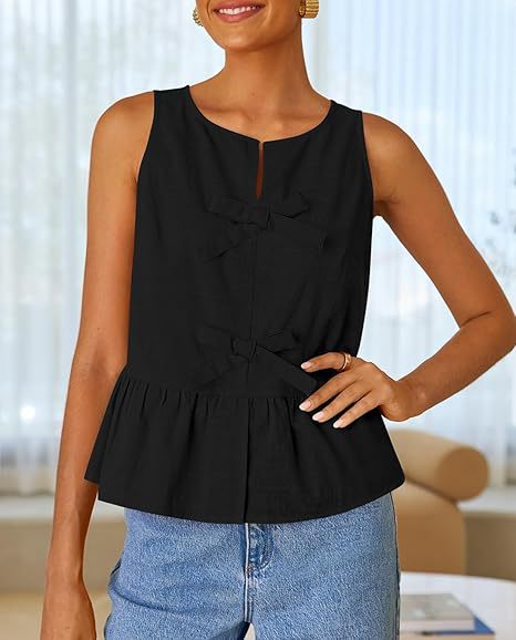 Dame mod fashionable bluse med rynker og sløjfedetalje Stilla