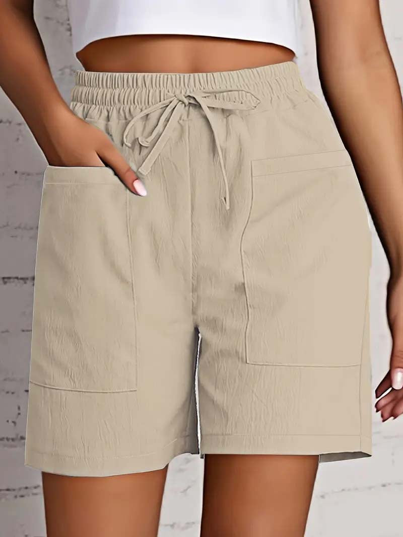 Dame Behagelige Højtaljede Fritidsshorts Stilla