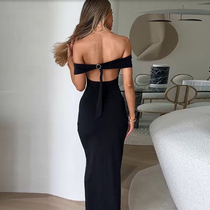 Kvinder Off-Shoulder Bodycon Aftenkjole Stilla