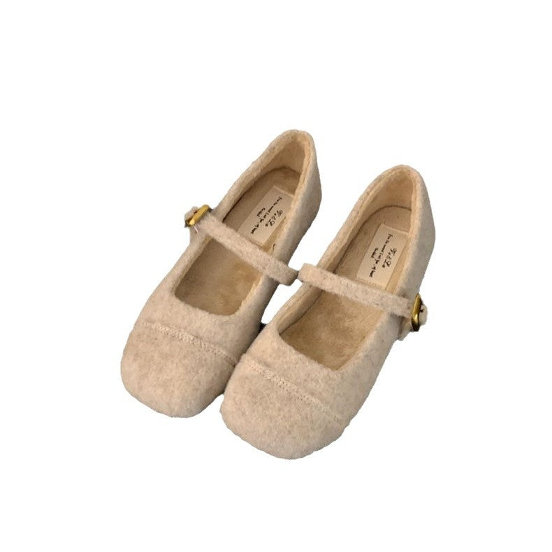 Femme Classic Mary Jane Ballerinas med blødt fleece-stof Stilla