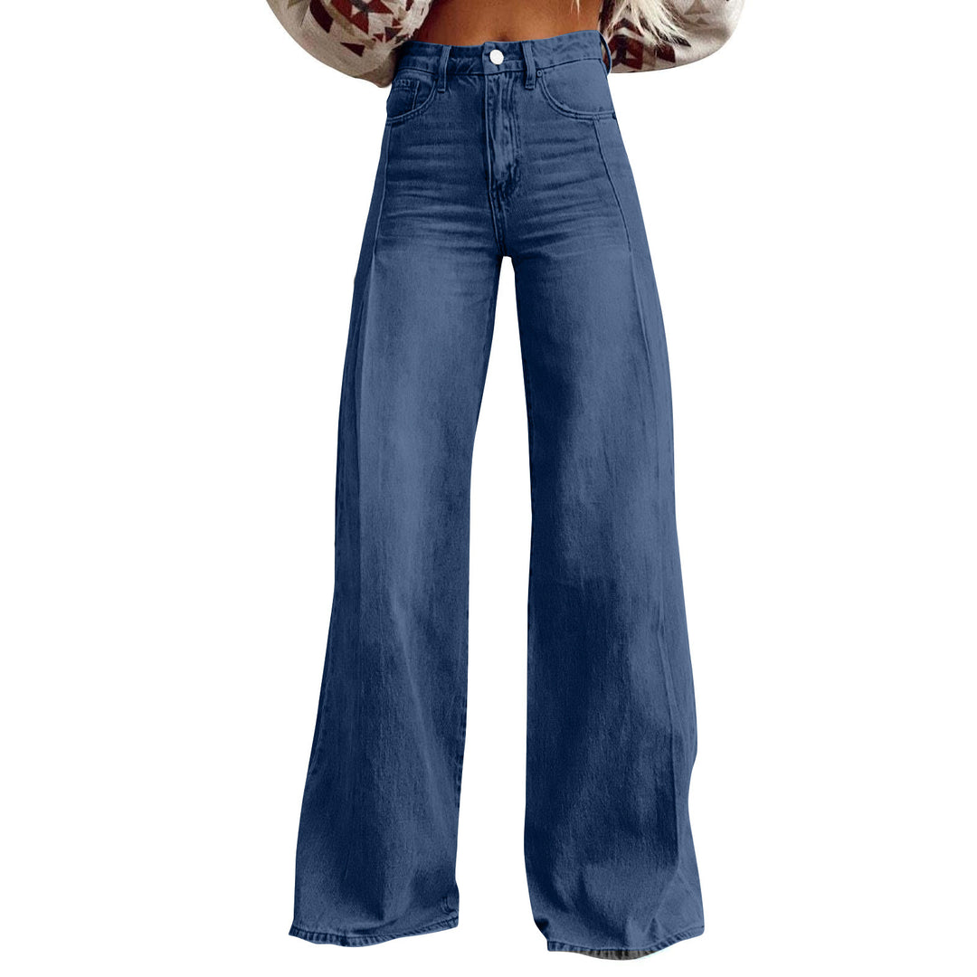 Dame Bredde Højtaljede Jeans i Urban Stil Skovae