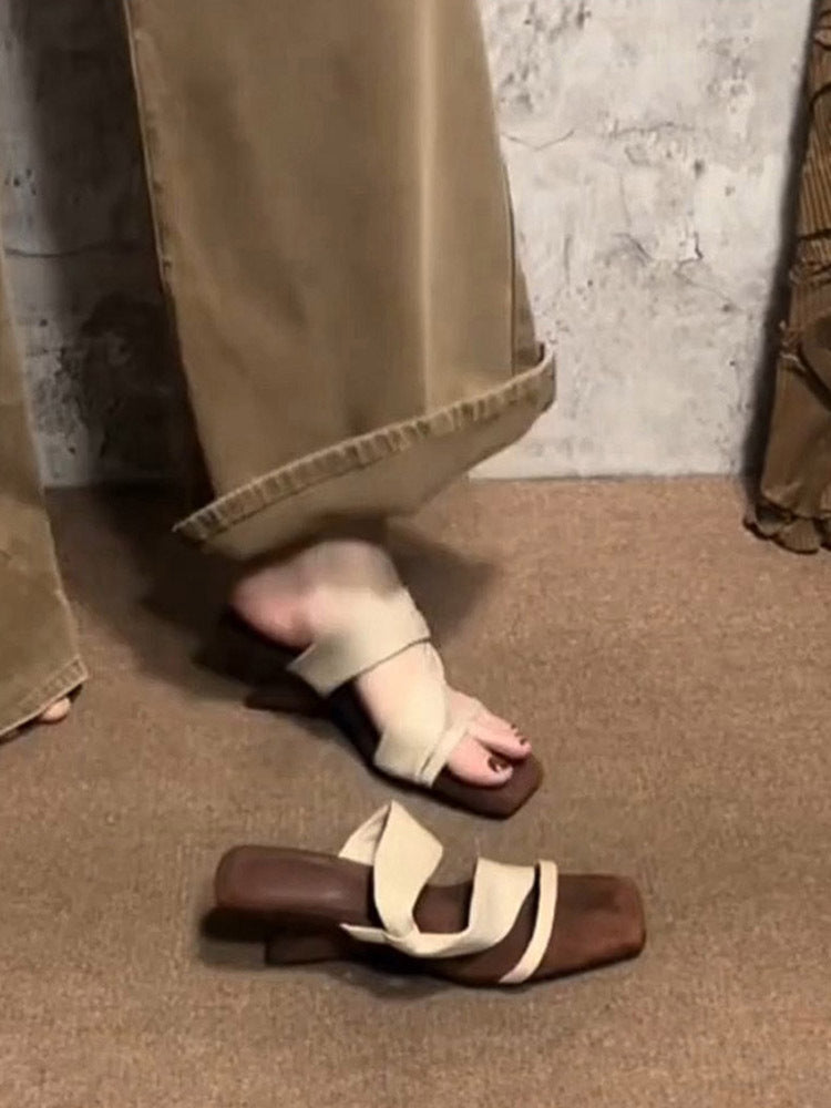 Dame Chic Krydsrem Slide Sandaler Stilla