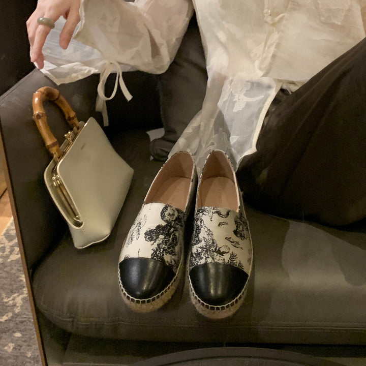 Dame Paillet-besatte Espadrilles Slip-On Sko Stilla