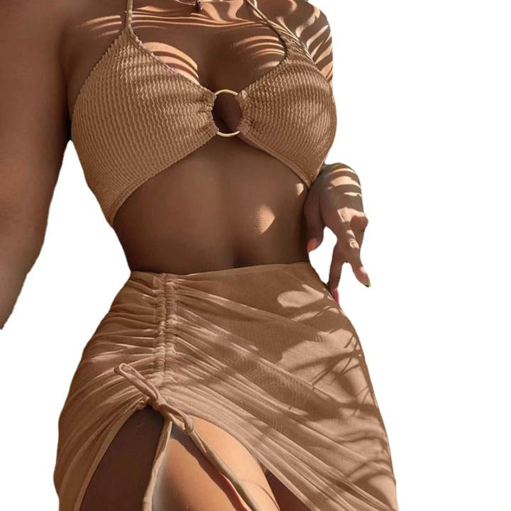 Femme Cut-Out Bikini-top og Rüschenshorts-sæt Stilla
