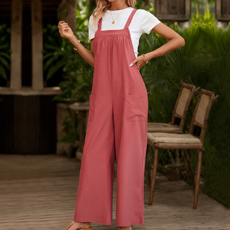 Dame Relaxed Fit Overall Jumpsuit Stilla