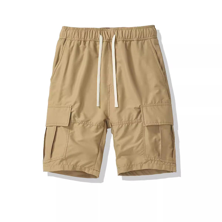 Herren Cargo-Shorts med elastisk talje og flere side lommer Stilla