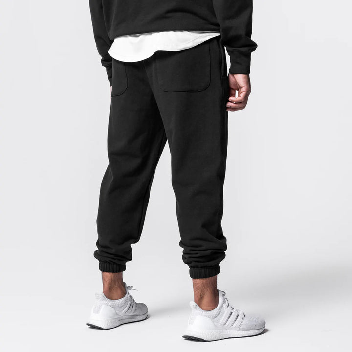 Herrer Sporty Joggingbukser med elastisk linning og sidelommer Stilla