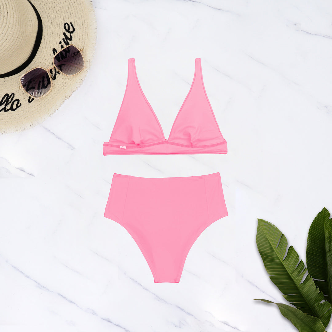 Damer Højskåret Bikini med dyb V-udskæring Skovae