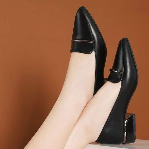 Dame elegante pumps med spids tåområde og mode spænde accent Stilla