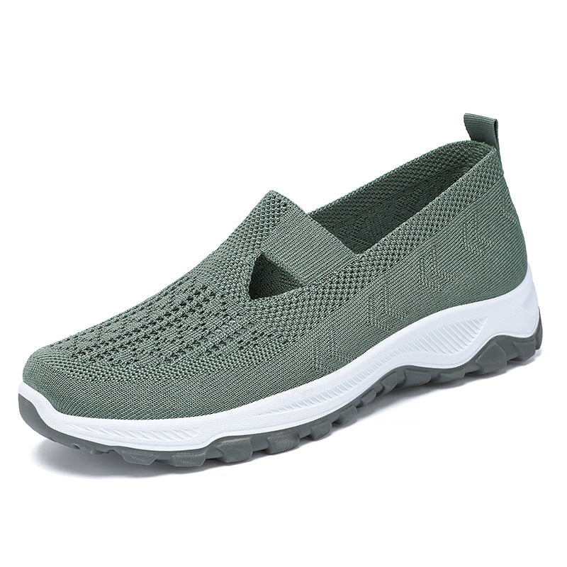 Dame Åndbare Slip-On Fritidssko med elastisk indgang og skridsikker sål Stilla