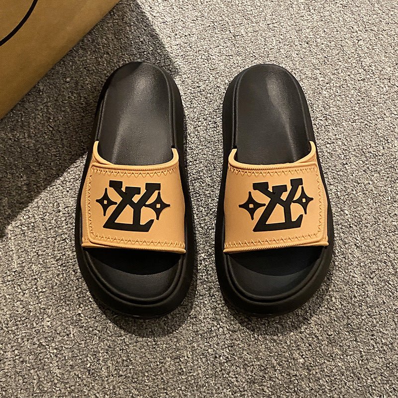 Dame Behagelige Slides med skridsikker sål og modeapplikation Stilla