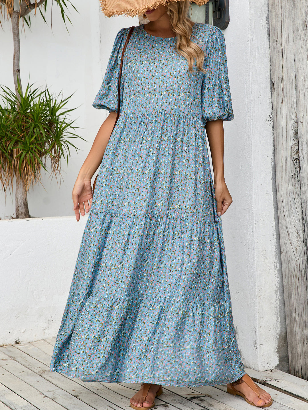 Dame Maxi Kjole i Boho Stil Stilla