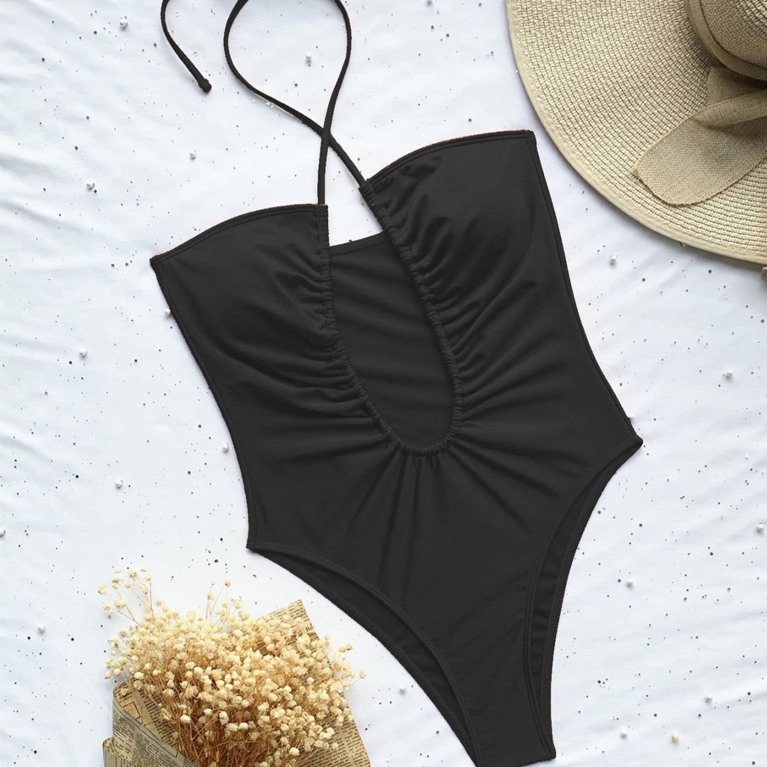 Kvinder Cut-Out Plunge Monokini Badedragt Stilla