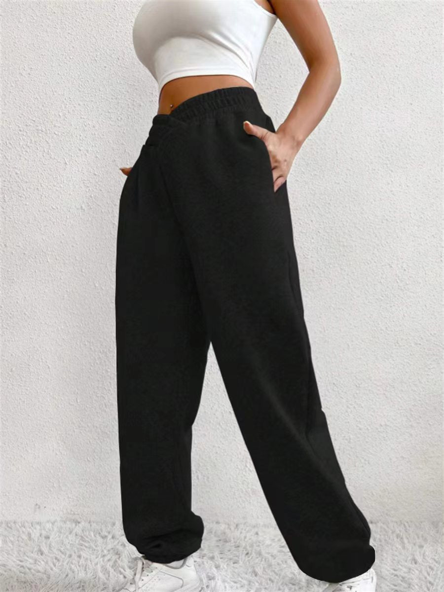 Dame fritids-sweatpants med elastisk talje og sidelommer Stilla