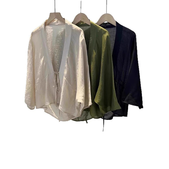 Femme Let Gennemsigtig Wrap Jakke Stilla