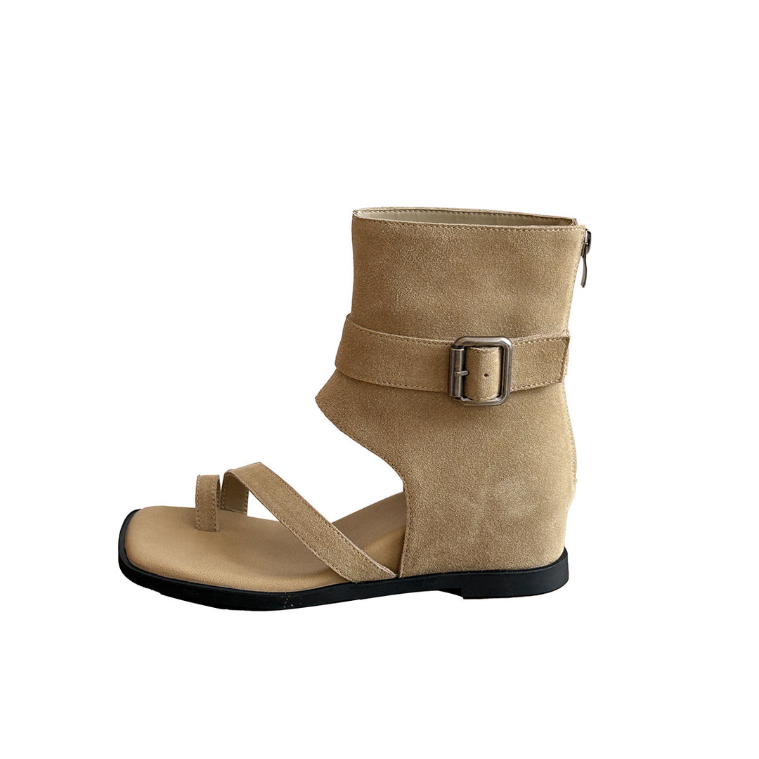 Femme Modern Åbne Tå Ankelsandaler Stilla
