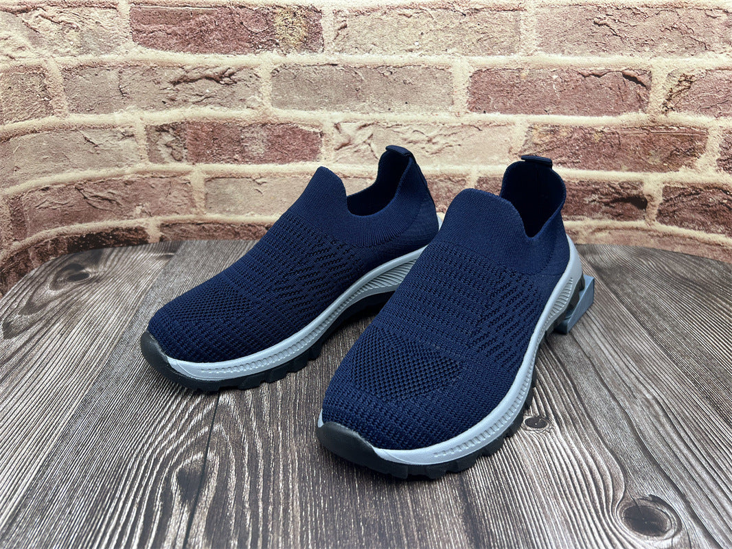 Dame Sporty Slip-On Sneakers med åndbar overfladestruktur Stilla