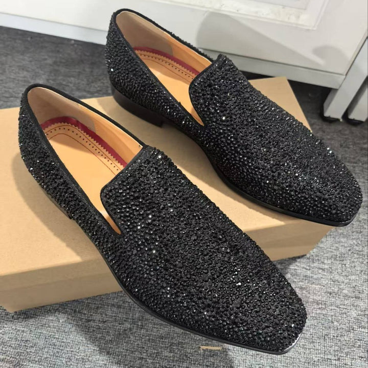 Herrer krystal-dekorerede slippers Stilla