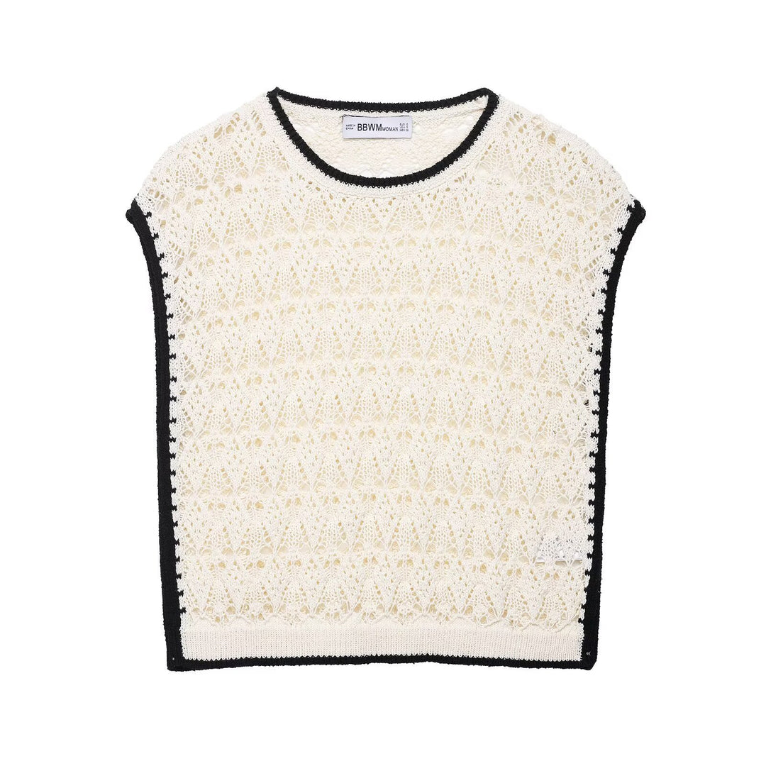 Femme Strikket Spidsetop Stilla