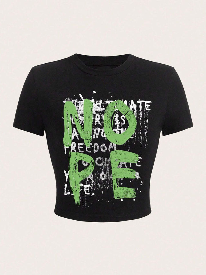 Dame T-shirt med glitrende diskokuglemotiv og tidssvarende sløjfedetalje Skovae
