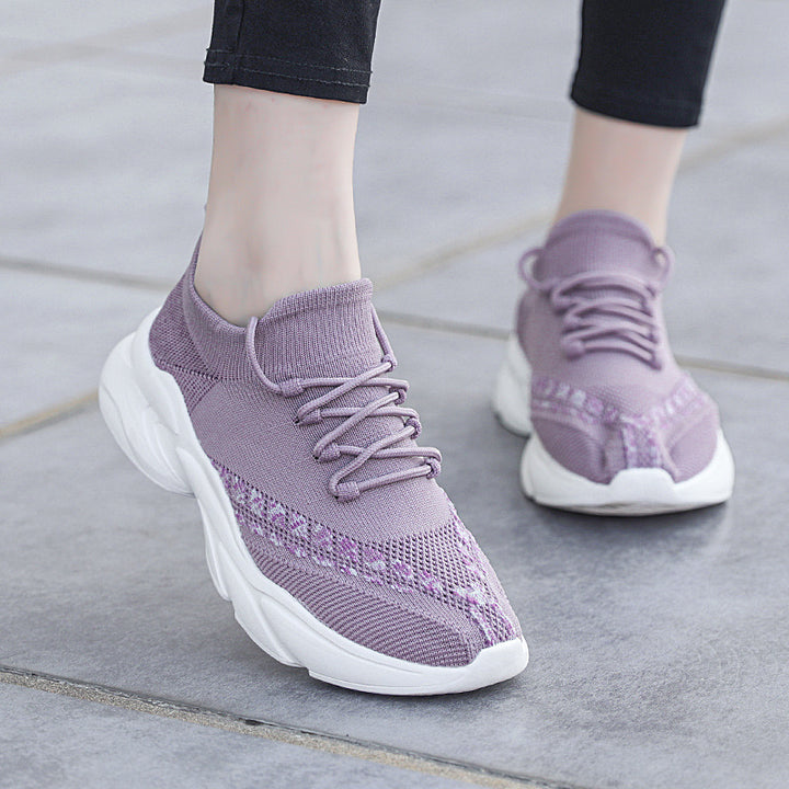 Dame Åndbar Strik Performance Sneakers Stilla