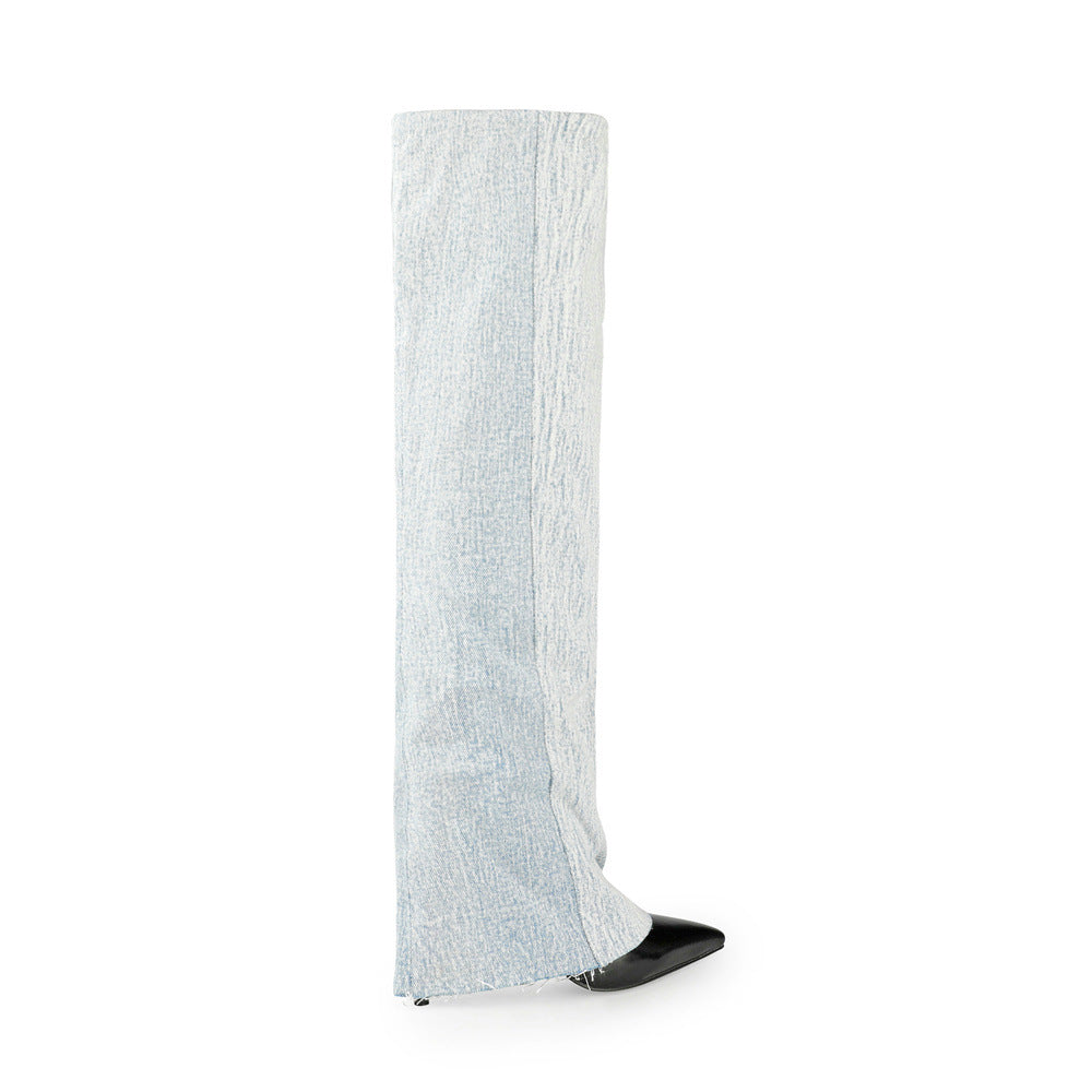 Femme High-Performance Over-knæ Stiletto Støvler Stilla