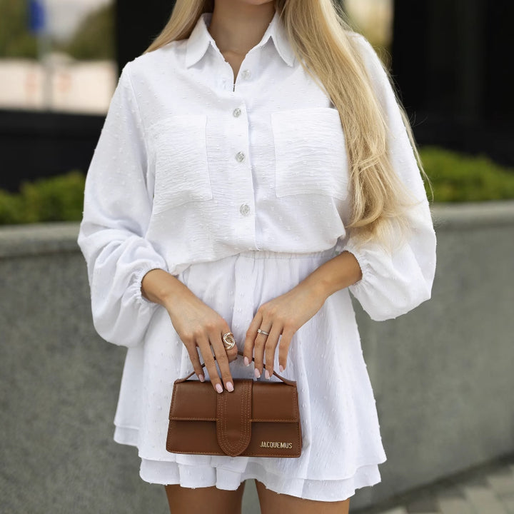 Damer Legesygt Kjole med Blouse Overdel Stilla
