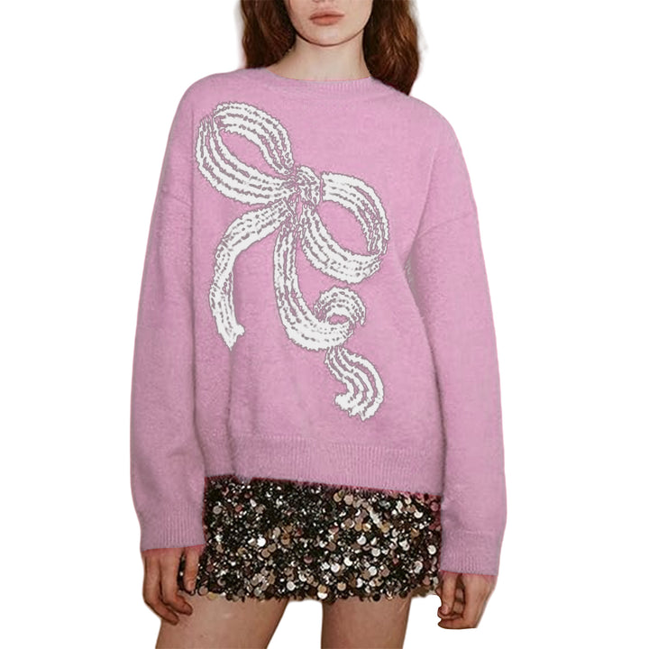 Kvinders sweater med legende bue motiv og blødt materiale Stilla