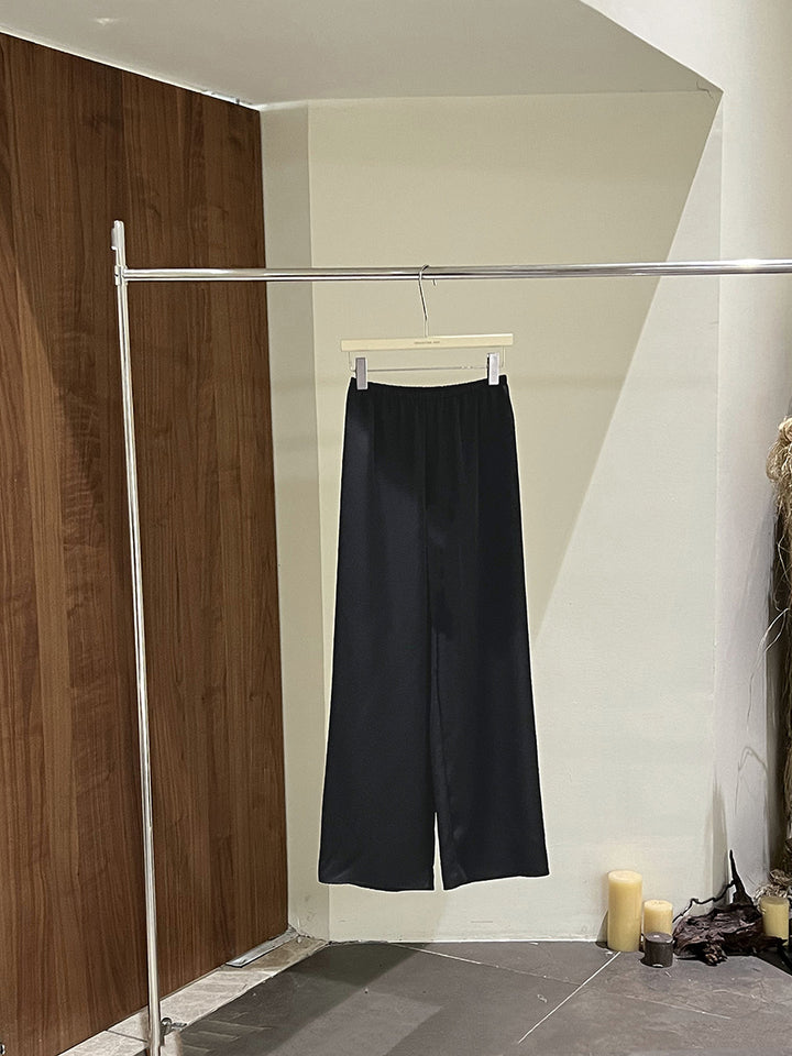 Damer elegante Palazzo-bukser med behagelig elastisk talje Stilla
